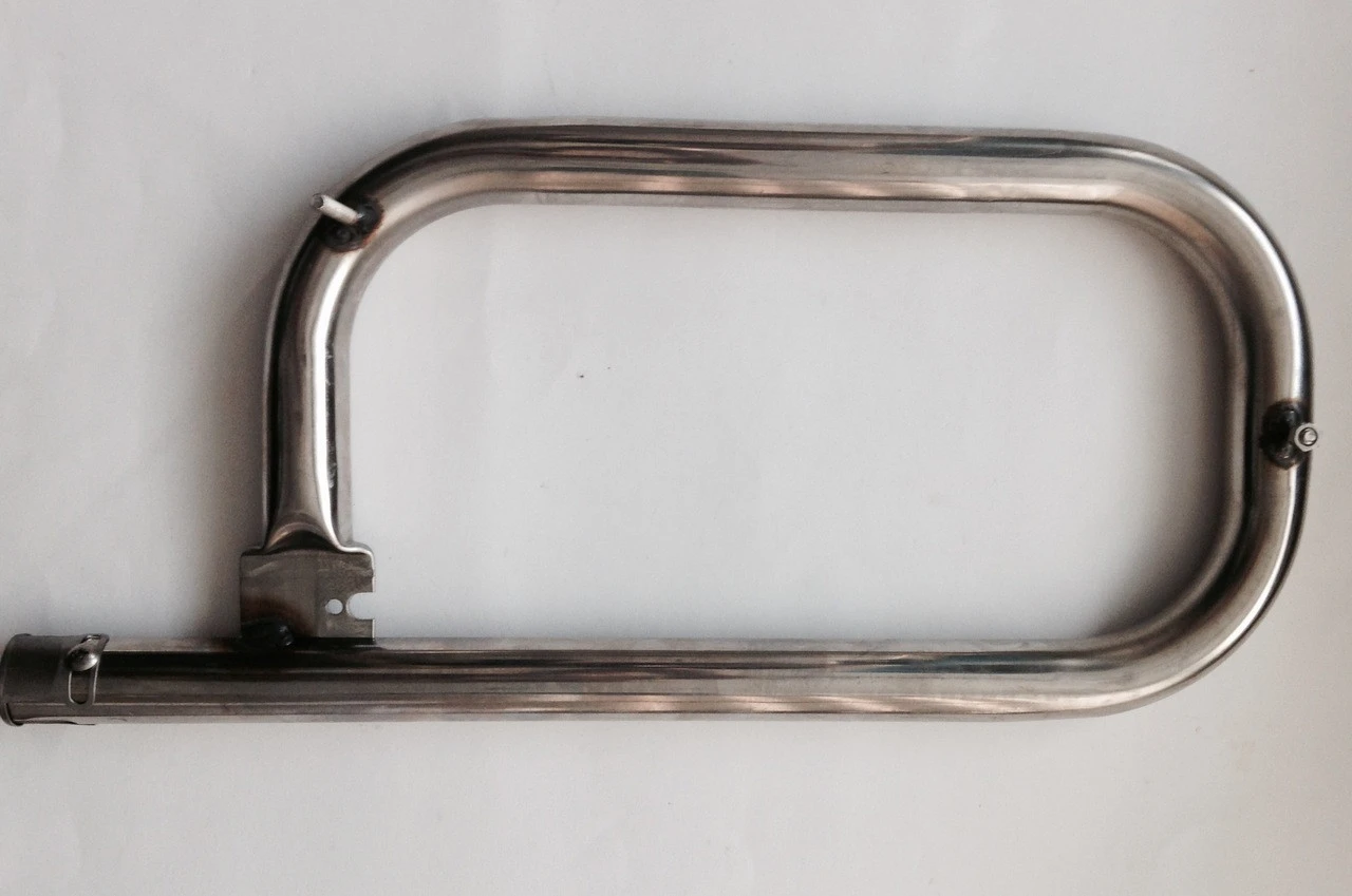 Straubelstone / Steelman Stainless Right Curved Pipe Burner - 162R1 4 Straubelstone / Steelman Stainless Right Curved Pipe Burner - 162R1 - Image 4