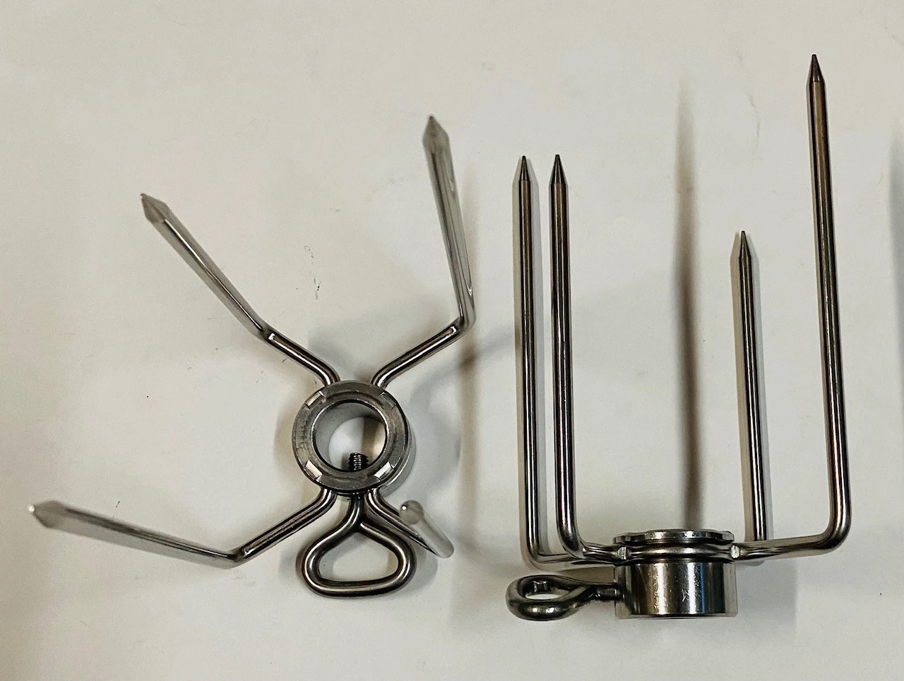 Stainless Steel Heavy Duty Rotisserie Forks For 5/8" Hexagon Rods - 4PF304