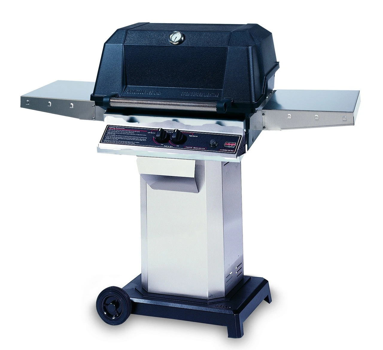 MHP WNK Grill On Stainless Cart With Wheels - WNK4DD-OCOL 1 MHP WNK Grill On Stainless Cart With Wheels - WNK4DD-OCOL