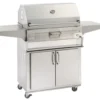 Firemagic 30" Charcoal Grill W Smoker Oven/Hood On Cart