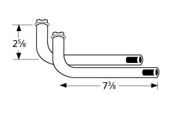 Arkla, Sunbeam L-shaped Venturi Pair 1 Arkla, Sunbeam L-shaped Venturi Pair