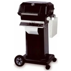 MHP JNR Natural Gas Grill, SearMagic Grids On Black Cart With 4 Wheels