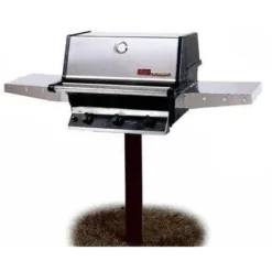MHP THRG2 Hybrid Natural Gas Grill W/ SearMagic Grids On In-Ground Post